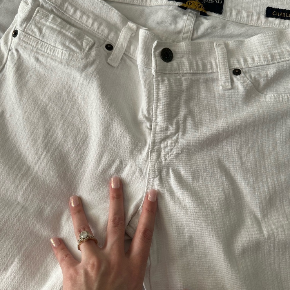 Lucky Brand midrise Charlie Capri white jeans size 10/30 - Picture 11 of 16
